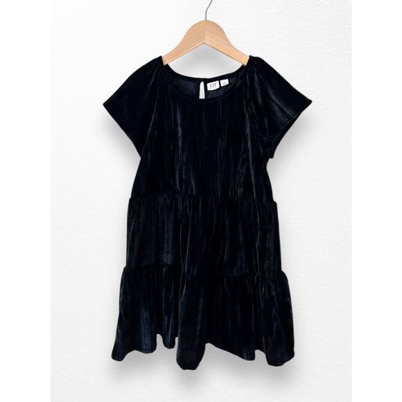 Gap Velour Tiered Dress, Size 8/9 - Picture 3 of 7